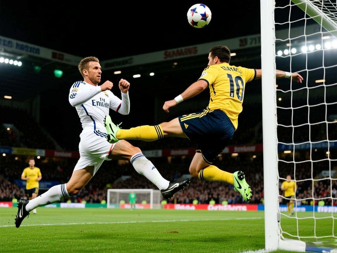 贝克汉姆助攻卡洛斯天外飞仙破门